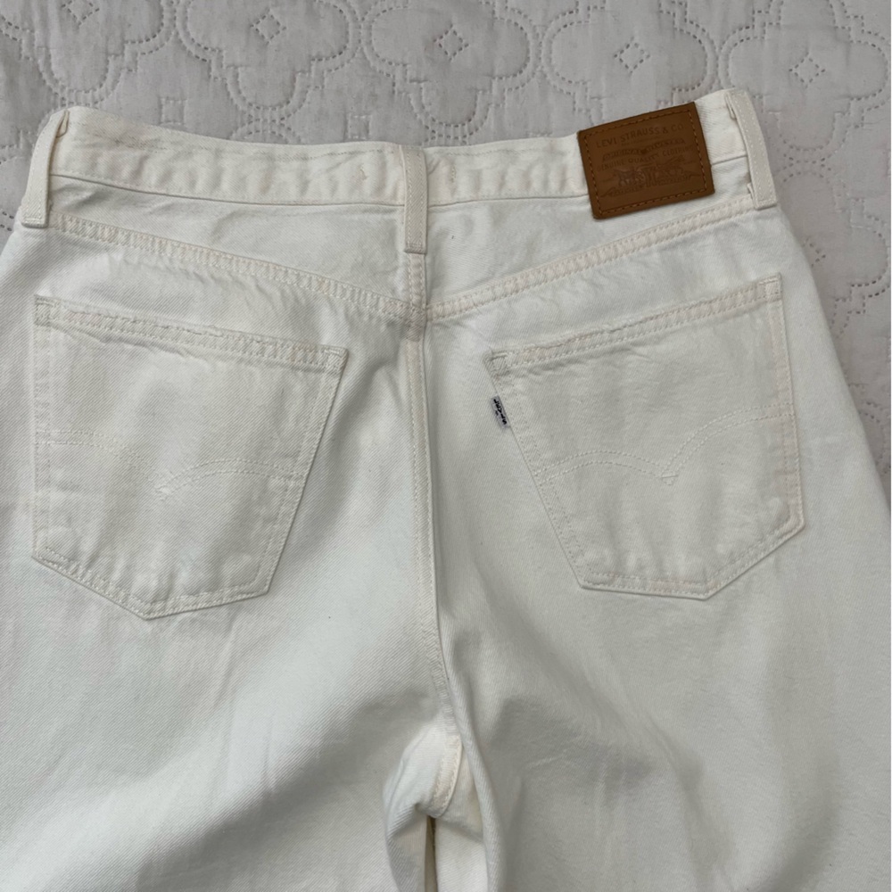 Levi's XL Flood High Rise Wide Leg Jeans White Size 29 - Picture 13 of 17